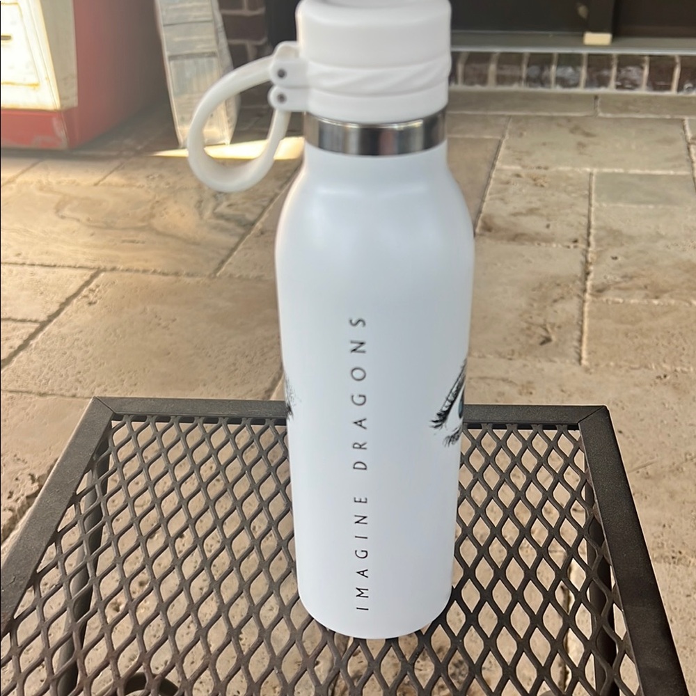 H2go Imagine Dragons Mercury Tour White Stainless Steel Water Bottle - Picture 3 of 5